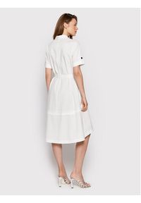 PESERICO - Peserico Sukienka koszulowa S02701A Biały Regular Fit. Kolor: biały. Materiał: bawełna. Typ sukienki: koszulowe