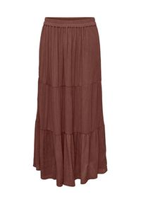 only - ONLY Spódnica maxi Mikka 15324808 Brązowy Regular Fit. Kolor: brązowy. Materiał: wiskoza #2