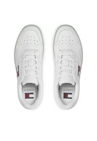Tommy Jeans Sneakersy Tjw Retro Basket Ess EN0EN02505 Biały. Kolor: biały. Materiał: skóra