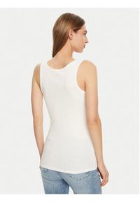Guess Top W5RP03 KA0H1 Biały Regular Fit. Kolor: biały. Materiał: bawełna #4