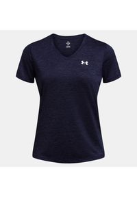 Koszulka szybkoschnąca damska Under Armour UA Tech Twist V-Neck. Kolor: niebieski. Sport: fitness #1