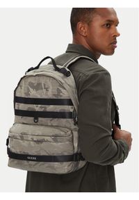 Guess Plecak HMASNC P5375 Khaki. Kolor: brązowy. Materiał: materiał #1