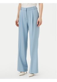 Calvin Klein Spodnie palazzo K20K207836 Błękitny Wide Leg. Kolor: niebieski. Materiał: syntetyk, wełna