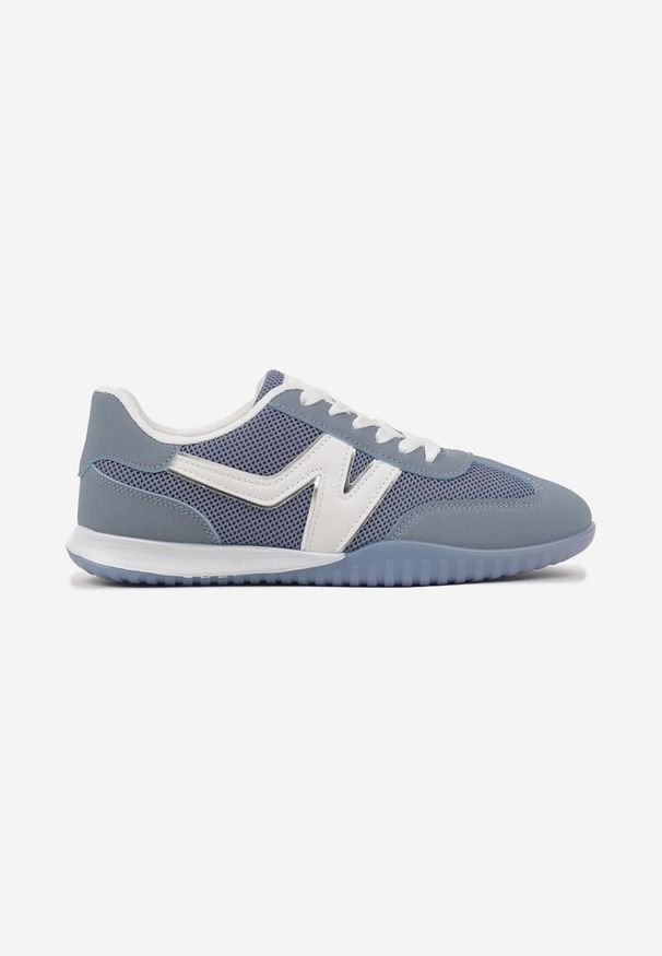 Born2be - Niebieskie Sneakersy w Stylu Kultowych Tenisówek Tultia. Okazja: na co dzień. Kolor: niebieski. Materiał: jeans. Wzór: aplikacja. Sezon: lato, wiosna