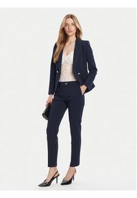 Rinascimento Chinosy CFC0126225003 Granatowy Slim Fit. Kolor: niebieski. Materiał: syntetyk