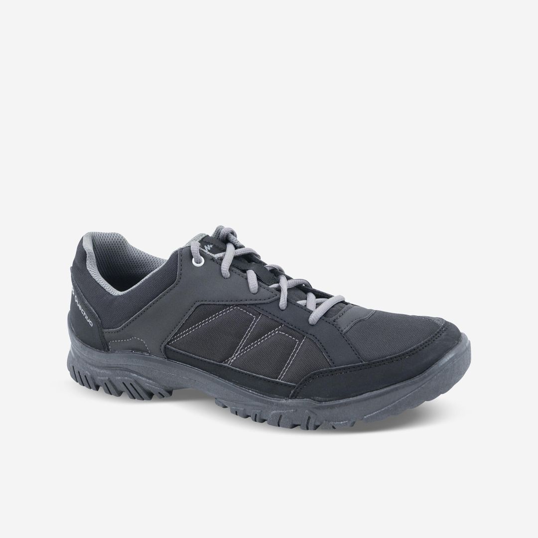 Szare buty trekkingowe quechua 3608439586507 - Buty