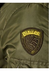 Blauer Kurtka bomber 23WBLUC02132 Zielony Regular Fit. Kolor: zielony. Materiał: syntetyk