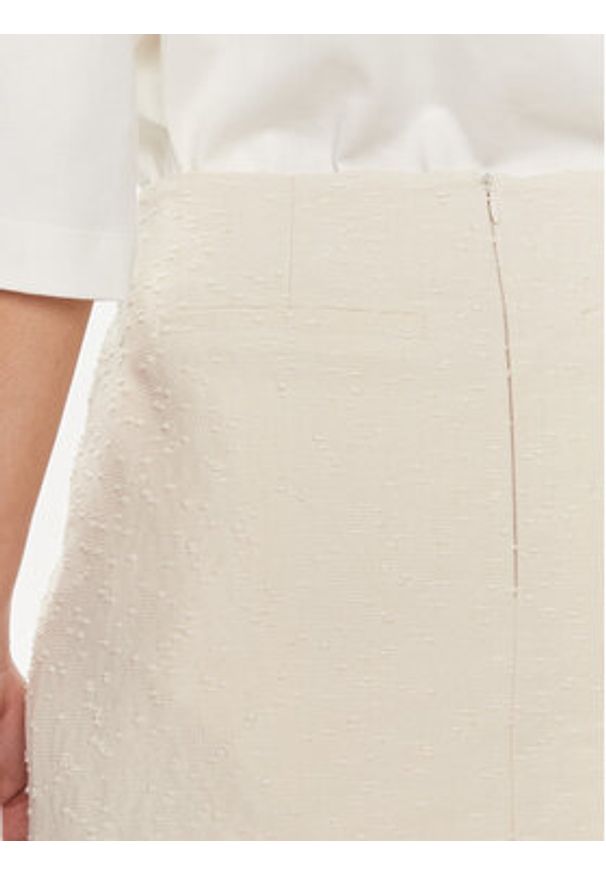 Herskind Spódnica mini Debby 5109994 Écru Regular Fit. Materiał: bawełna