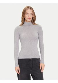 Guess Golf W4BP14 KCGM2 Szary Slim Fit. Typ kołnierza: golf. Kolor: szary. Materiał: syntetyk