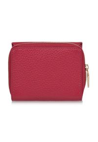 Ochnik - Różowy skórzany portfel damski z ochroną RFID. Kolor: różowy. Materiał: skóra #4