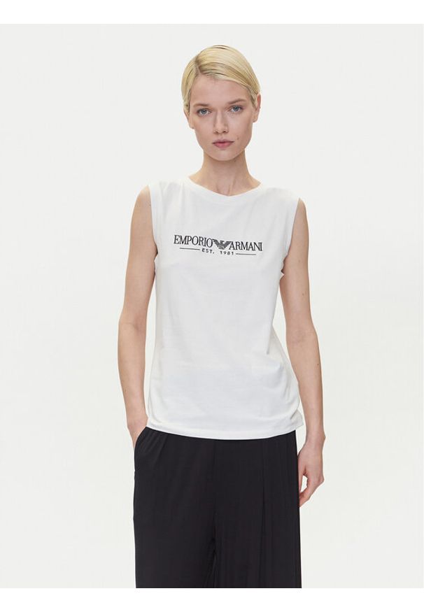 Emporio Armani Underwear Top EW000410 AF10881 U1131 Biały Regular Fit. Kolor: biały. Materiał: bawełna