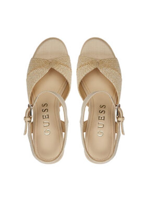 Guess Sandały Starla FLTSTA ELE03 Beżowy. Kolor: beżowy
