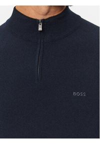 BOSS - Boss Sweter Marlo 50500782 Granatowy Regular Fit. Kolor: niebieski. Materiał: wełna #4