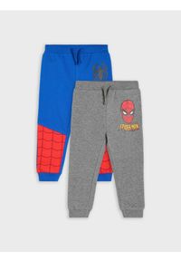 Sinsay - Spodnie 2 pack Spider-Man - niebieski. Kolor: niebieski