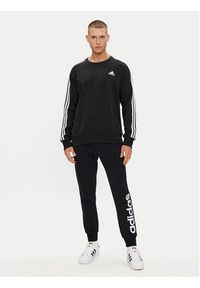 Adidas - adidas Bluza Essentials IC9317 Czarny Regular Fit. Kolor: czarny. Materiał: bawełna #3