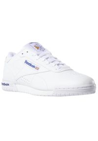 Reebok - Buty męskie sportowe REEBOK EXOFIT LO CLEAN LOGO INT. Zapięcie: sznurówki. Kolor: biały, niebieski, wielokolorowy. Materiał: skóra, materiał. Szerokość cholewki: normalna. Sport: turystyka piesza