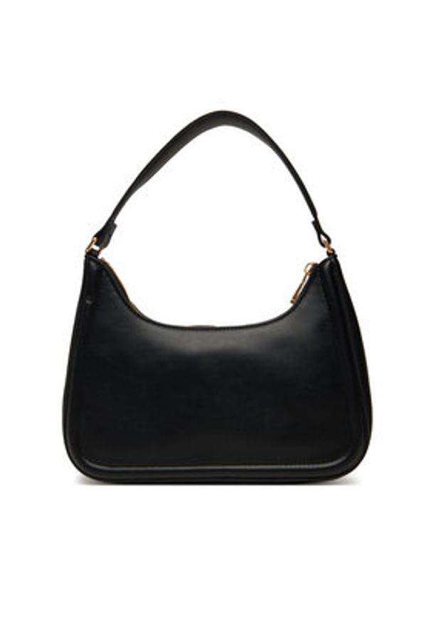 Calvin Klein Torebka Bold Ck Small Shoulder Bag LV04F3230G Czarny. Kolor: czarny. Materiał: skórzane