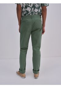 Big-Star - Spodnie chinosy męskie zielone Hektor 303. Kolor: zielony. Wzór: moro. Styl: klasyczny, elegancki, wizytowy, militarny #6