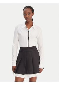 Karl Lagerfeld - KARL LAGERFELD Koszula B1W17078 Biały Regular Fit. Typ kołnierza: dekolt w karo. Kolor: biały. Materiał: bawełna #1