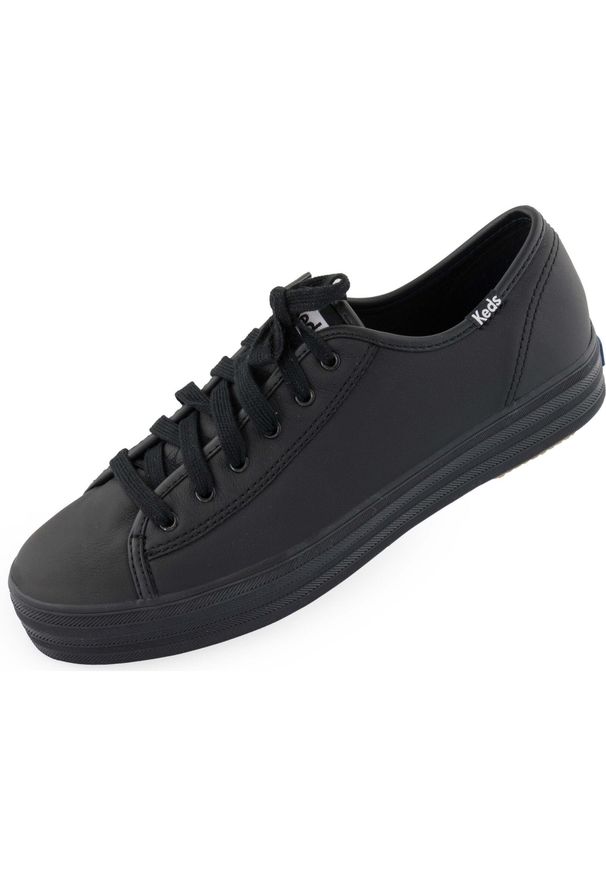 KED - Keds Triple Kick Leather damskie skóra czarne 42,5. Kolor: wielokolorowy. Materiał: skóra, guma. Szerokość cholewki: normalna