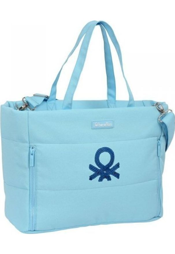 Torba Benetton Torba na Laptopa Benetton Sequins Jasnoniebieski (54 x 31 x 17 cm). Kolor: niebieski