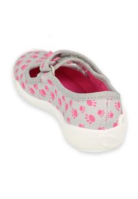 Befado obuwie dziecięce 114X478 różowe szare. Kolor: różowy, szary, wielokolorowy. Materiał: bawełna, tkanina