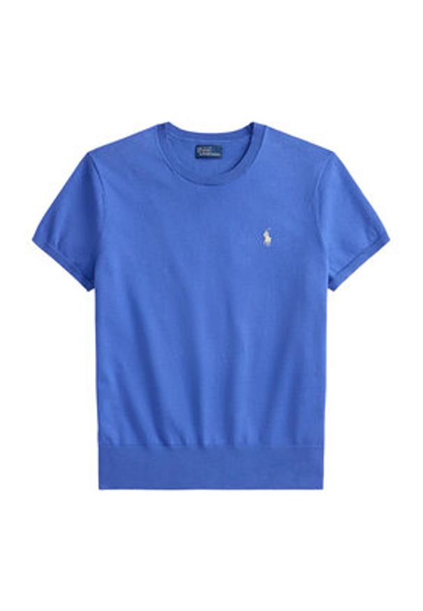 Polo Ralph Lauren T-Shirt 211971872500 Niebieski Slim Fit. Typ kołnierza: polo. Kolor: niebieski. Materiał: bawełna