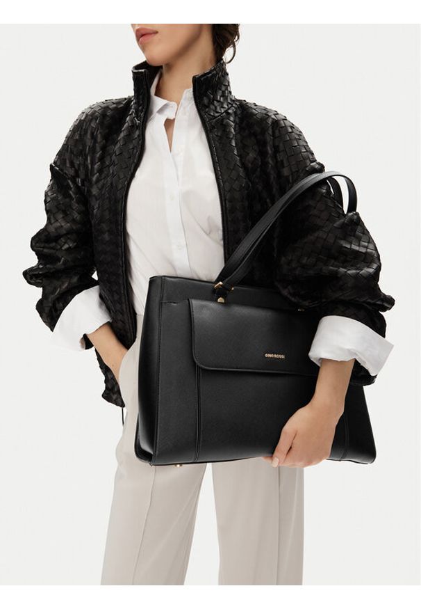 Gino Rossi Torebka EO-PANSY Czarny. Kolor: czarny