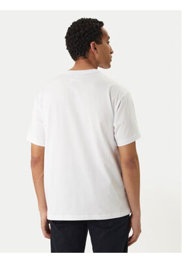 Versace Jeans Couture T-Shirt 80GAHE04 CJ00E Biały Regular Fit. Kolor: biały. Materiał: bawełna