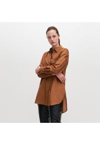 Reserved - Elegancka tunika - Brązowy. Kolor: brązowy. Styl: elegancki #1