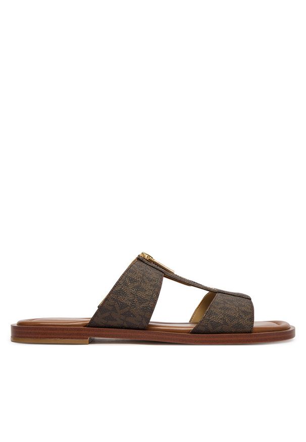 Klapki MICHAEL Michael Kors. Kolor: brązowy