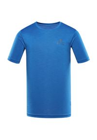 ALPINE PRO - Męska koszulka sportowa Alpine Pro Basik XL - Oddychająca i szybkoschnąca. Kolor: zielony. Materiał: poliester, elastan. Sport: turystyka piesza