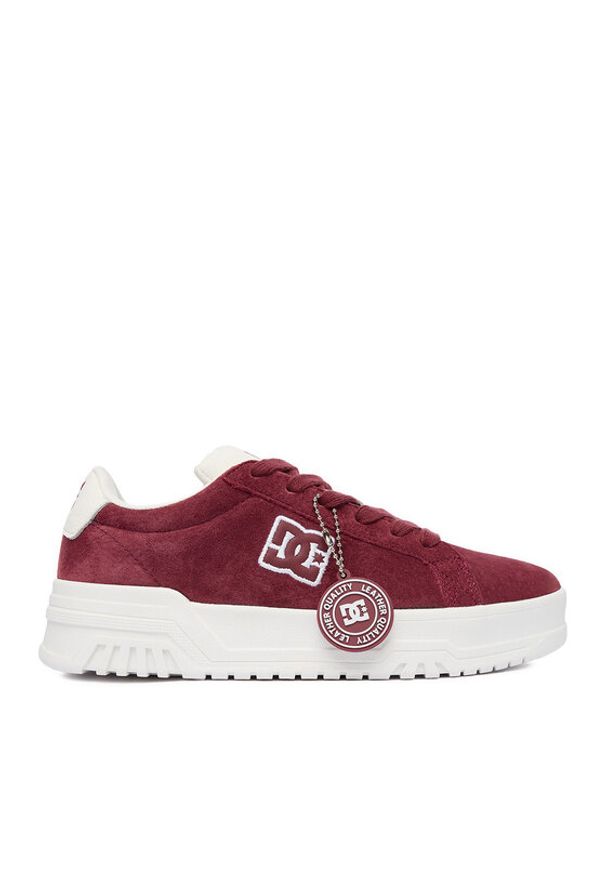 DC Sneakersy CEO-WP40-24302 Bordowy. Kolor: czerwony. Materiał: zamsz, skóra
