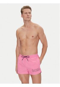 BOSS Szorty kąpielowe Mooneye 50469280 Różowy Regular Fit. Kolor: różowy. Materiał: syntetyk #4