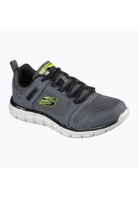 skechers - Buty na co dzień męskie SKECHERS TRACK lekkie. Okazja: na co dzień. Kolor: szary
