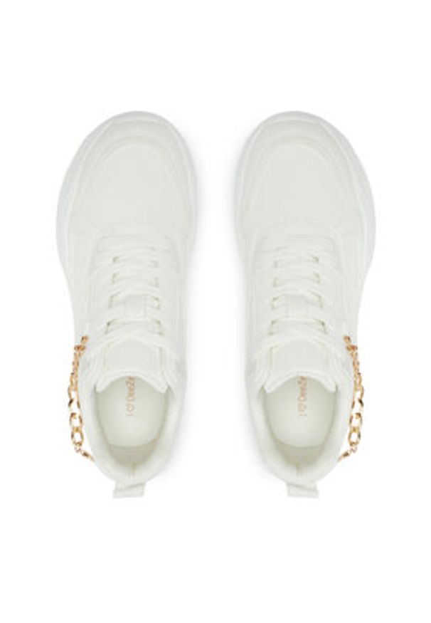 DeeZee Sneakersy AM25240 Biały. Kolor: biały. Materiał: skóra