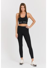 Guess - GUESS Damskie czarne legginsy Aline. Okazja: na co dzień. Kolor: czarny. Materiał: materiał. Długość: długie. Styl: sportowy, casual #6