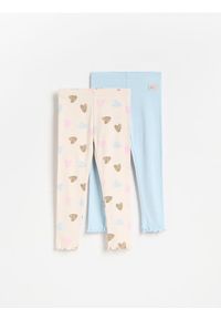 Reserved - Bawełniane legginsy 2 pack - wielobarwny. Materiał: bawełna #1