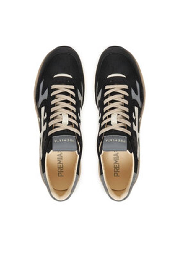 Premiata Sneakersy Mick0.1 Var 8119 Czarny. Kolor: czarny. Materiał: skóra, zamsz