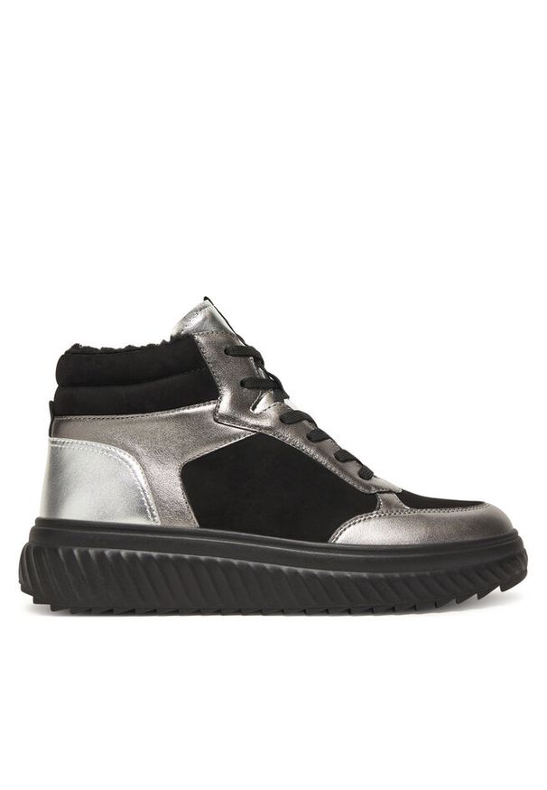 Sneakersy Caprice. Kolor: czarny