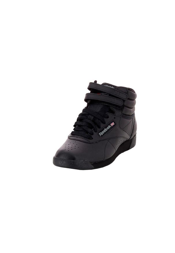 Buty do chodzenia damskie Reebok Freestyle. Wysokość cholewki: za kostkę. Zapięcie: rzepy. Kolor: czarny. Materiał: materiał, syntetyk, tkanina, skóra. Szerokość cholewki: normalna. Sport: turystyka piesza