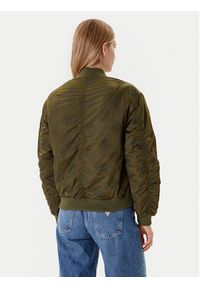 Guess Kurtka bomber W5YL08 WHDK2 Khaki Regular Fit. Kolor: brązowy. Materiał: syntetyk #4