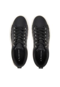 Armani Exchange Sneakersy XW001630 AF17351 UC001 Czarny. Kolor: czarny. Materiał: skóra