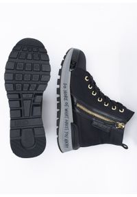 Sneakersy damskie czarne Liu Jo Amazing 03. Okazja: na spotkanie biznesowe. Kolor: czarny. Materiał: tkanina #3