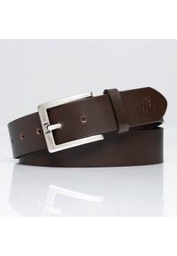 Tom Tailor - TOM TAILOR PASEK SKÓRZANY TM0184R01 691 40mm Gürtel Q.2647. Materiał: skóra. Wzór: jednolity, paski. Styl: elegancki, casual, klasyczny #8