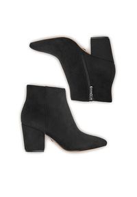 Nine West Botki CEO-ZAKIA-01 Czarny. Kolor: czarny. Materiał: materiał #5