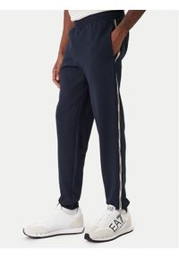 EA7 Emporio Armani Spodnie dresowe 7M001482 AF12660 UB102 Granatowy Regular Fit. Kolor: niebieski. Materiał: syntetyk, bawełna #1