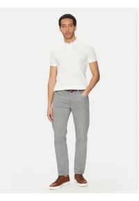 Geox Polo M5511B T3240 F2128 Biały Regular Fit. Typ kołnierza: polo. Kolor: biały. Materiał: bawełna