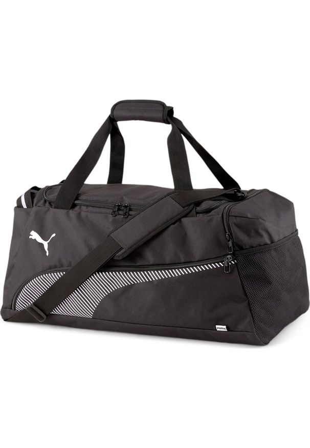 Puma Torba sportowa Fundamentals Sports Bag M czarna (079230-03). Kolor: czarny