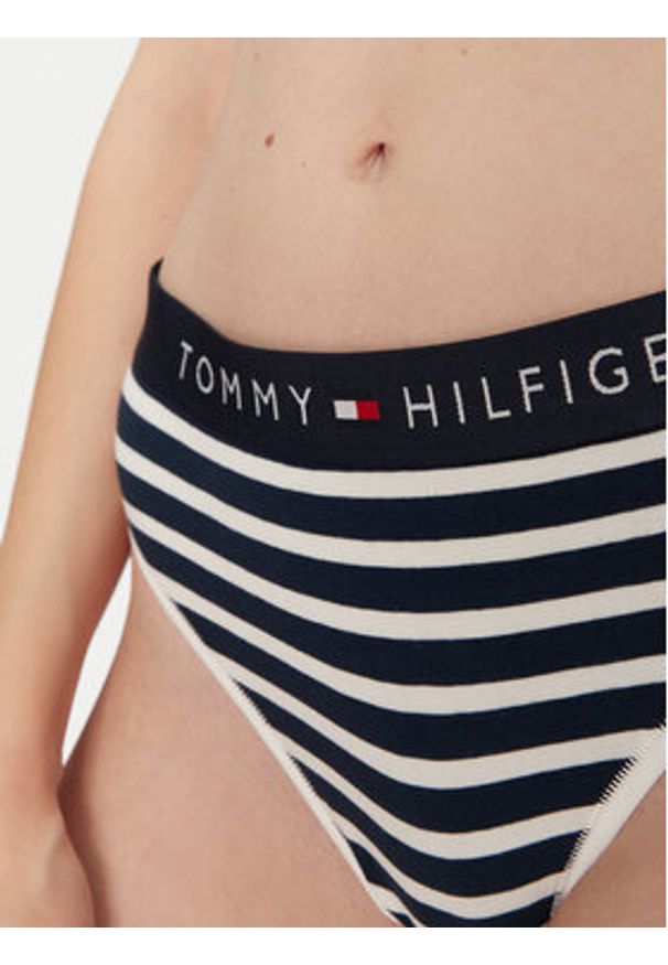 TOMMY HILFIGER - Tommy Hilfiger Stringi UW0UW04796 Granatowy. Kolor: niebieski. Materiał: bawełna